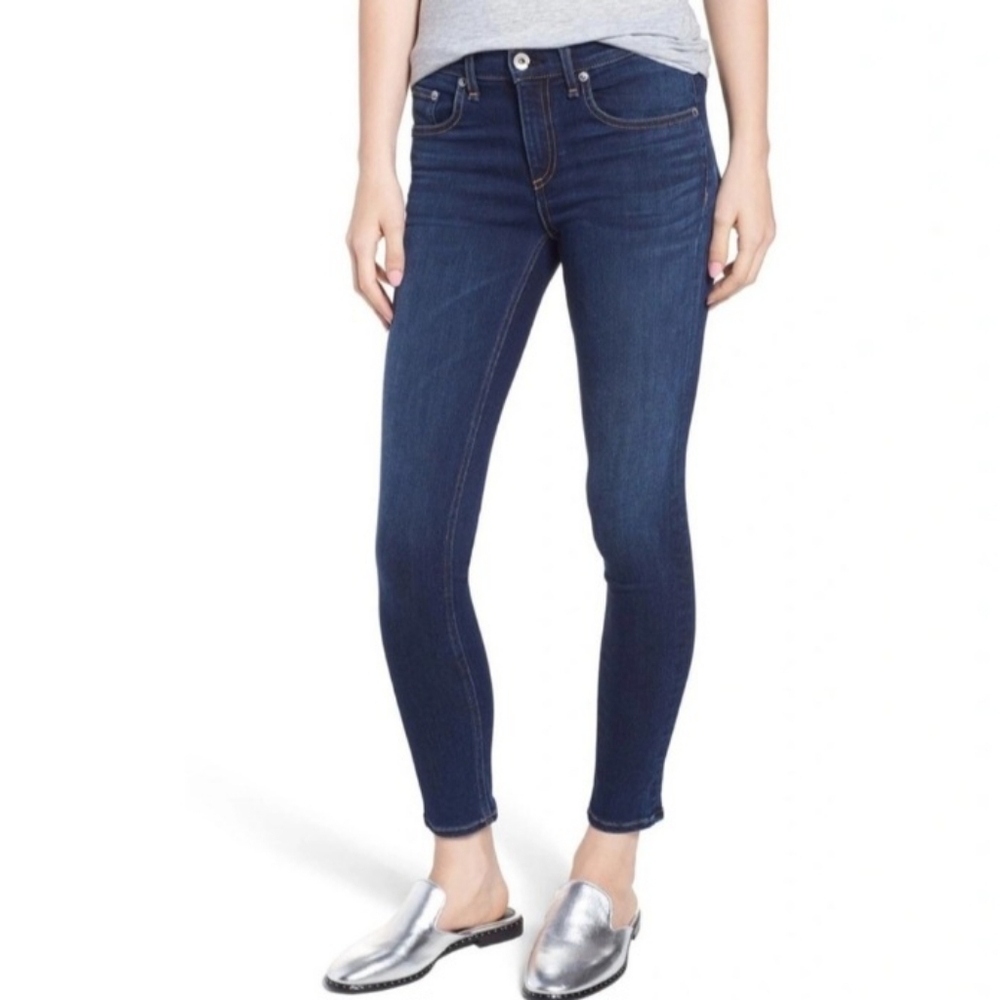 Rag & Bone Ankle Skinny Denim Jean 28 Dark Wash Bloo Moon Stretch Jeans NEW NWT